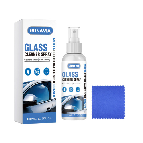RONAVIA 汽车玻璃清洁喷雾 去除顽固油膜提升雨天行车视野清晰度