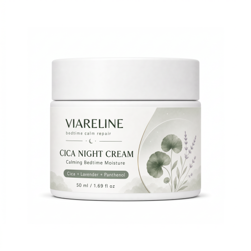 VIARELINE 积雪草安睡晚霜 含积雪草温和保湿夜间维稳柔和晚霜