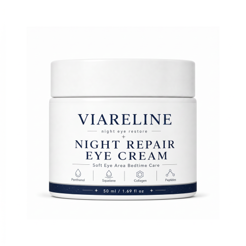 VIARELINE 夜间呵护眼霜 柔润眼周保湿舒适睡前使用温和滋养眼霜