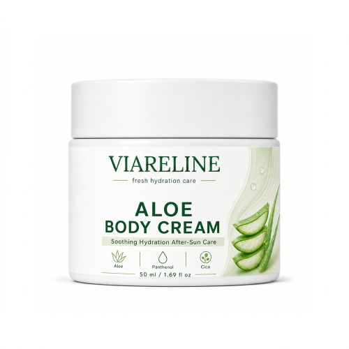 VIARELINE 芦荟晒后舒缓身体霜 含芦荟舒缓补水清爽肤感日间身体霜