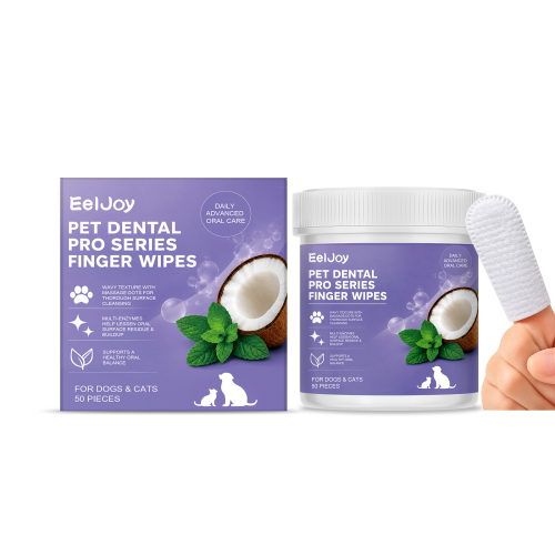 EelJoy 宠物洁齿指套湿巾 日常清洁猫狗牙齿耳部便捷一次性指套