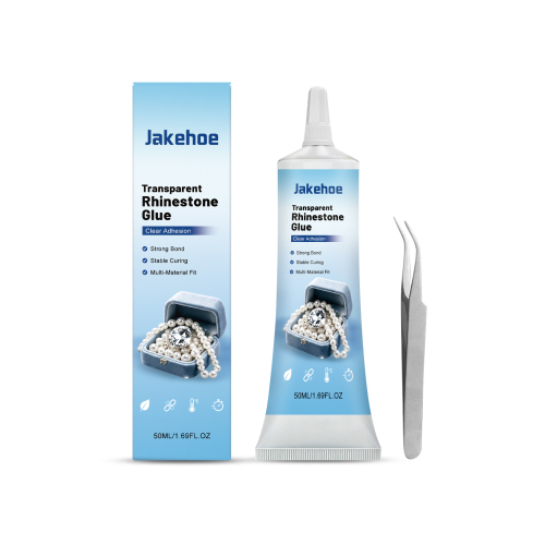 Jakehoe  透明水钻胶 日常适用多种材质物品粘合密封缝合透明胶水