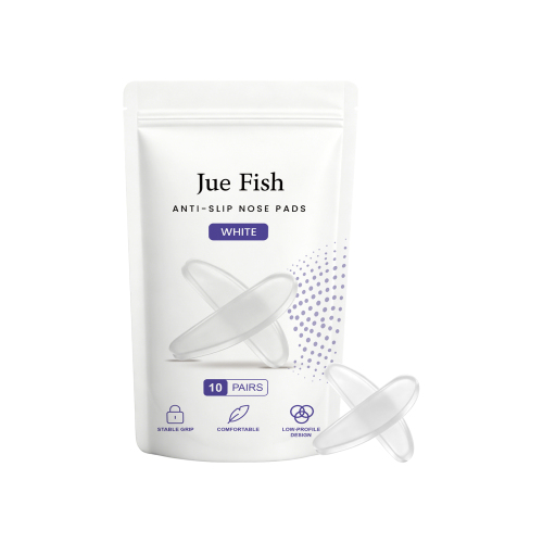 Jue Fish 硅胶防滑鼻垫（白色）通用替换鼻托减压防滑眼镜配件