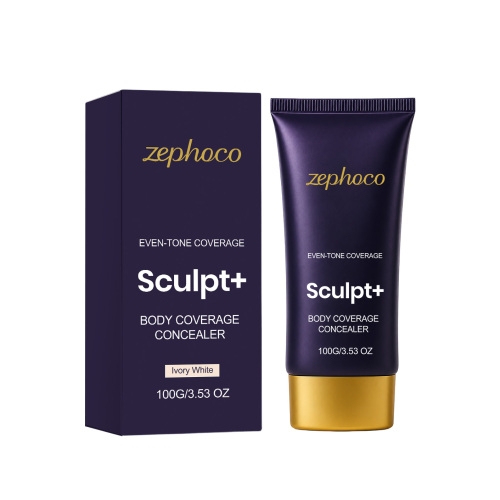 zephoco 轻盈身体遮瑕霜(象牙白）质地水润清爽轻薄服帖遮盖瑕疵