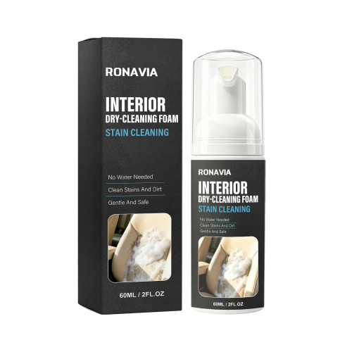 RONAVIA 汽车内饰泡沫干洗剂 车内饰皮革清洁上光污渍去除干洗剂