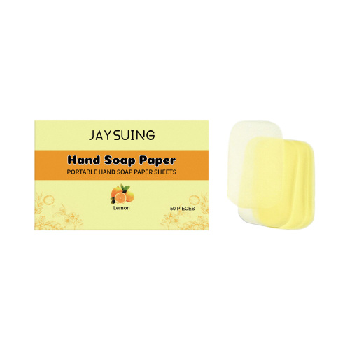 Jaysuing 便携式洗手纸片 温和香皂纸片一次性户外清洁洗手片便携装