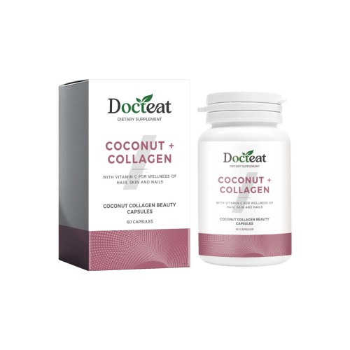 DOCTEAT 椰子胶原蛋白美容胶囊 易吸收养护肌肤秀发指甲便携胶囊