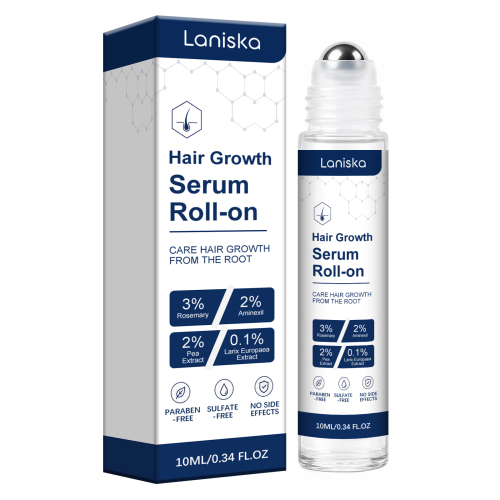 LANISKA 护发滋养滚珠精华 滚珠设计头皮清爽含迷迭香日常用精华