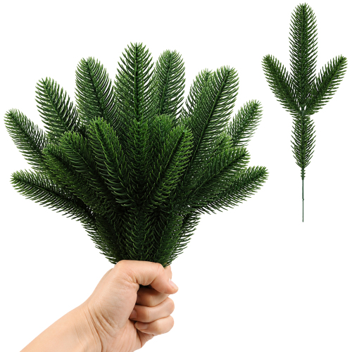 AMZ 圣诞仿真植物 圣诞树配件家居手工花环节日氛围仿真绿植摆件装饰