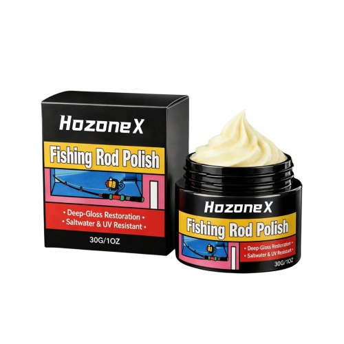 HOZONEX 鱼竿抛光膏 亮泽提亮隔盐抗光多渔具适配易操作抛光膏