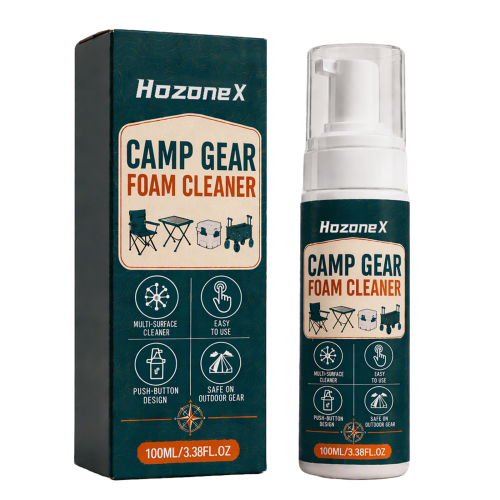 HOZONEX 露营桌椅泡沫清洁剂 分解泥渍净化烟渍泡沫包裹多材适配清洁剂