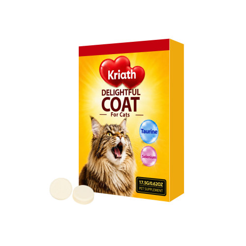 Kriath 猫猫亮泽毛发营养片 亮泽柔顺毛发皮肤营养便捷日常补充营养片
