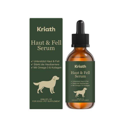 Kriath 狗狗皮肤滋养支持滴剂 支持毛发亮泽皮肤护理营养补充使用便捷滴剂
