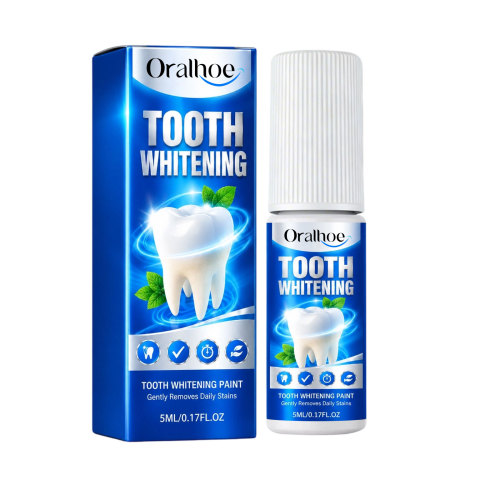 ORALHOE 牙齿去渍美白漆 含薄荷提取物含木糖醇含羟基磷灰石轻薄成膜便携易涂牙齿漆