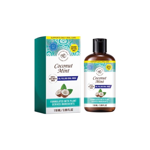 AMZ 椰子油薄荷漱口水 清爽凉感柔和清香清洁口腔便携适用漱口水