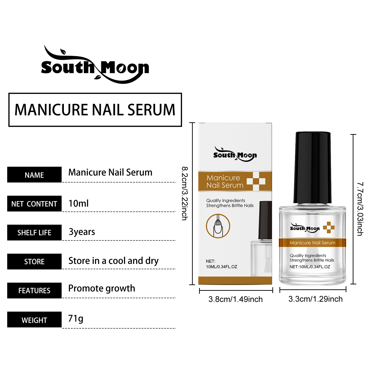 South Moon Nail Nutrient Keratin Cleanser And Moisturiser_voghion.com