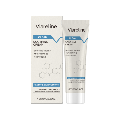 Viareline 舒缓肌肤修护面霜 滋养面部水润保湿嫩肤晒后修护霜