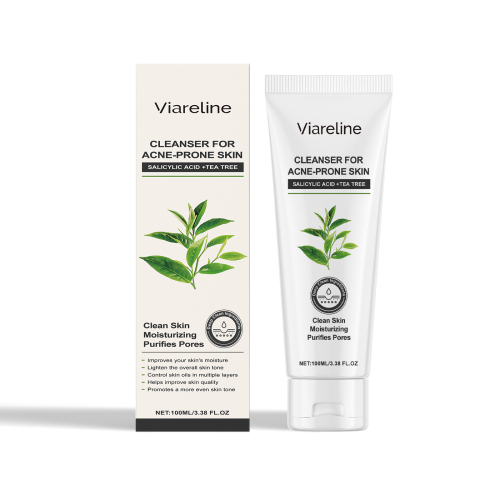 Viareline 绿茶洁面啫喱 光泽控油清洁平衡肌肤滋润保湿护肤套装