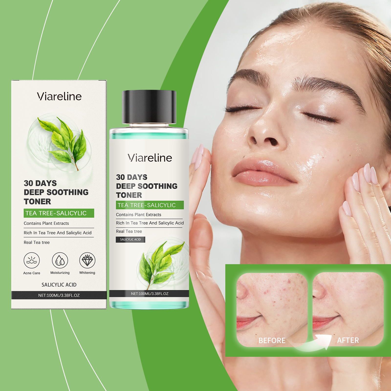 viareline-salicylic-acid-toner-gently-moisturizes-tender-skin-moisturizing-refreshing-daily-wet-compress-essence