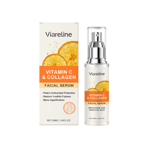 Viareline 维生素C面部精华 补水保湿护理精华细腻嫩肤提亮肤色