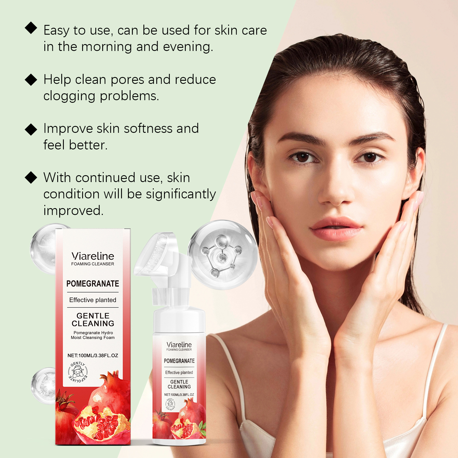 viareline-pomegranate-foam-cleanser-gently-cleanses-facial-skin-refreshing-and-moist-with-dense-foam