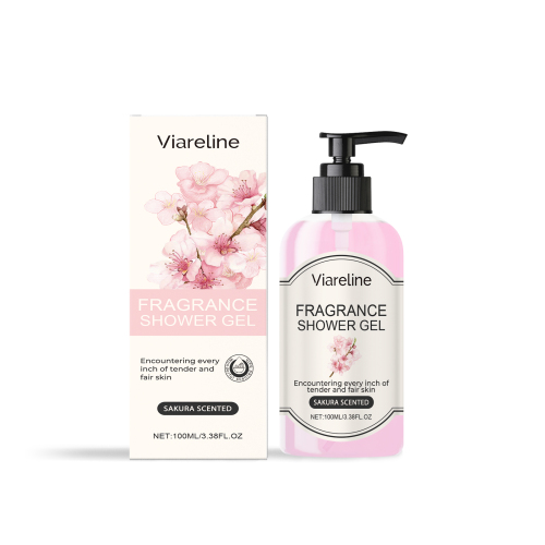 Viareline 香氛沐浴露（樱花香味） 滋润保湿呵护肌肤改善干燥女士沐浴液