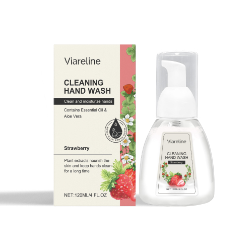 Viareline 泡沫洗手液（草莓味） 温和清洁舒缓去污保湿呵护手部清洁泡沫