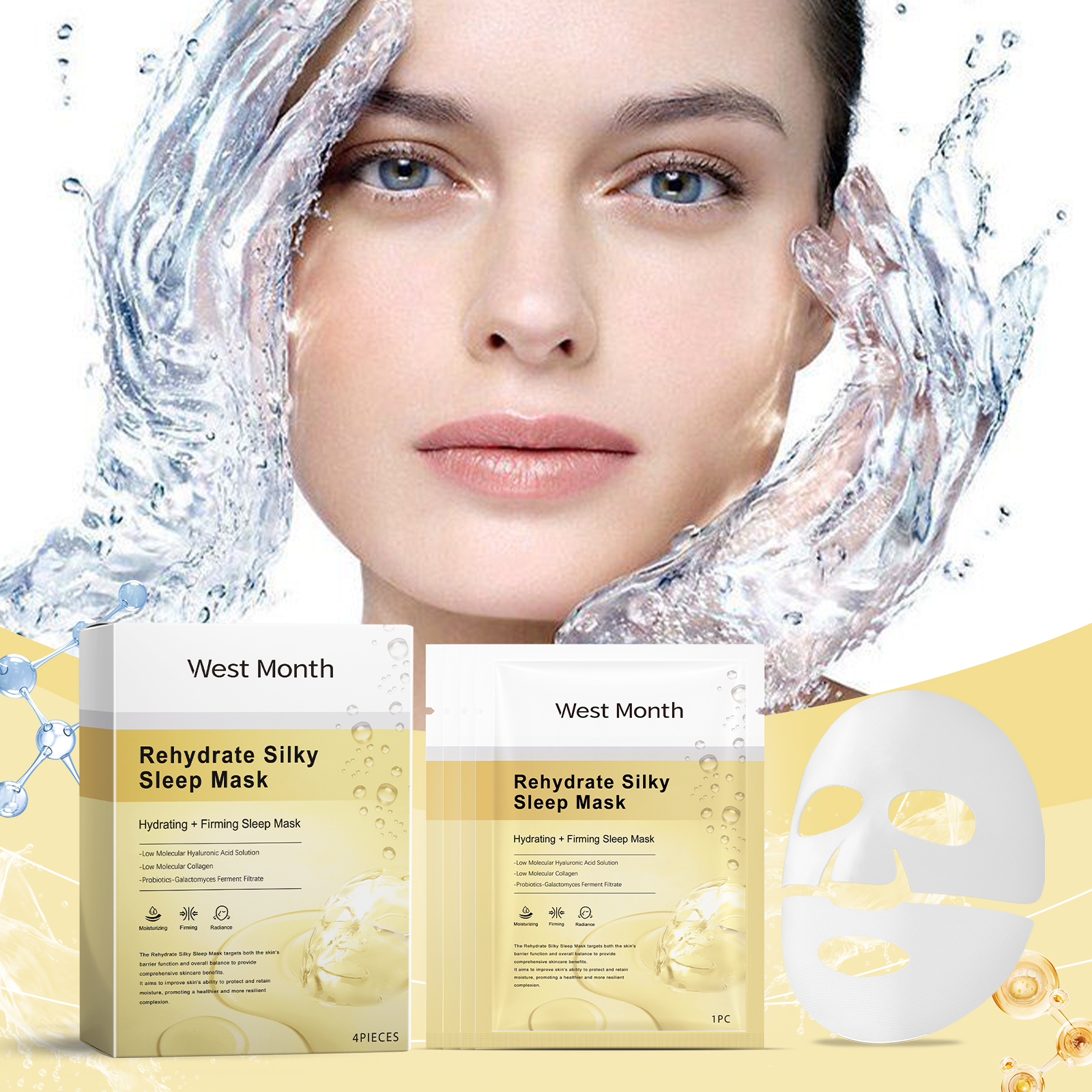 west-month-collagen-moisturizing-mask-nourishes-the-facial-skin-and-hydrates-the-facial-skin