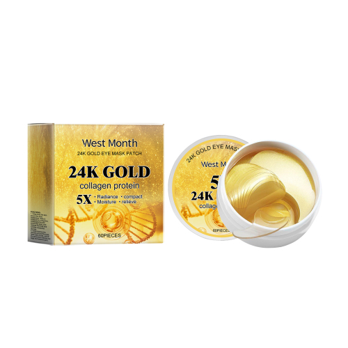 West Month 24k黄金眼膜贴片 滋养淡化眼纹细纹紧致补水保湿眼膜