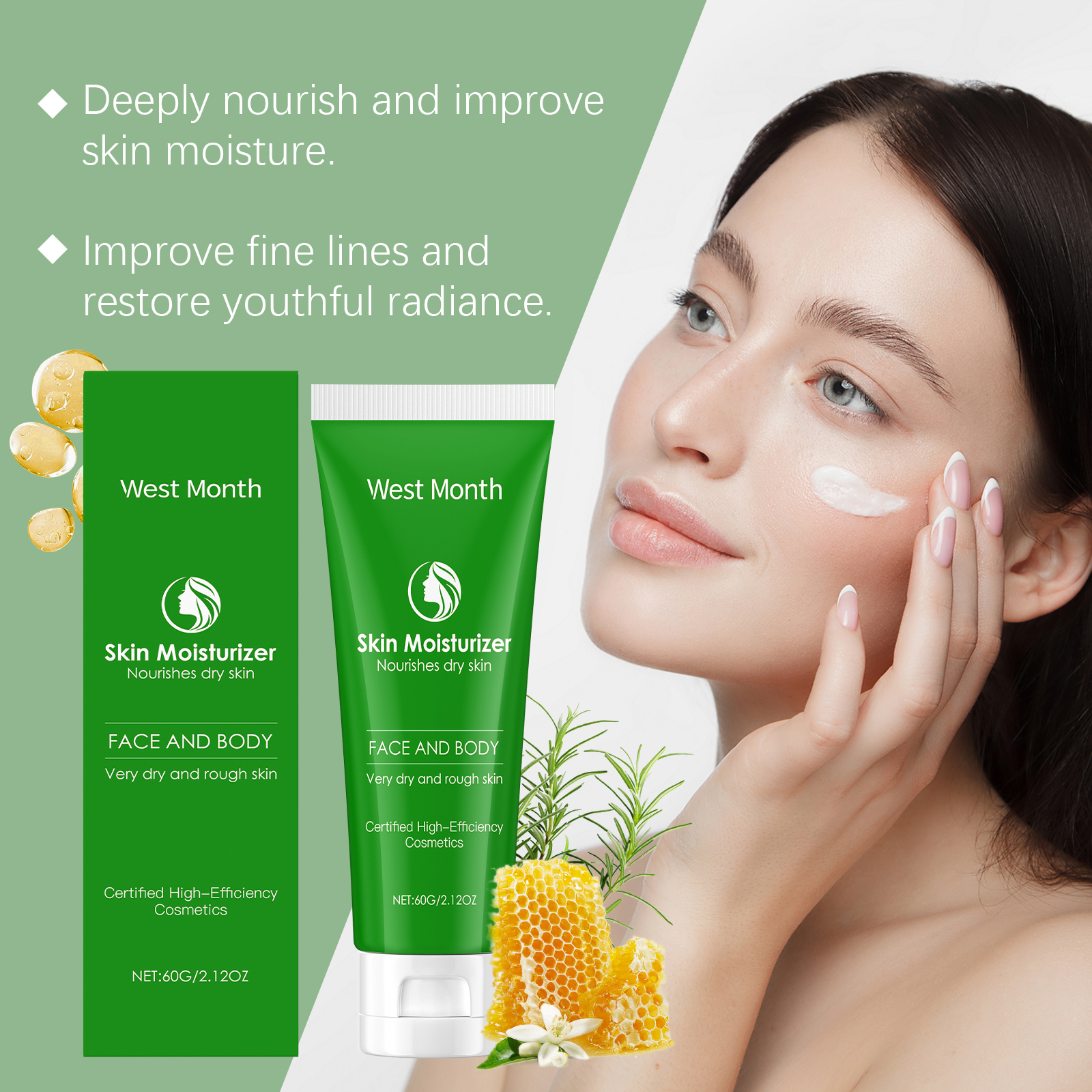 west-month-moisturizing-moisturizer-gentle-moisturizing-facial-skin-repair-dry-moisturizing-moisturizing-face-cream