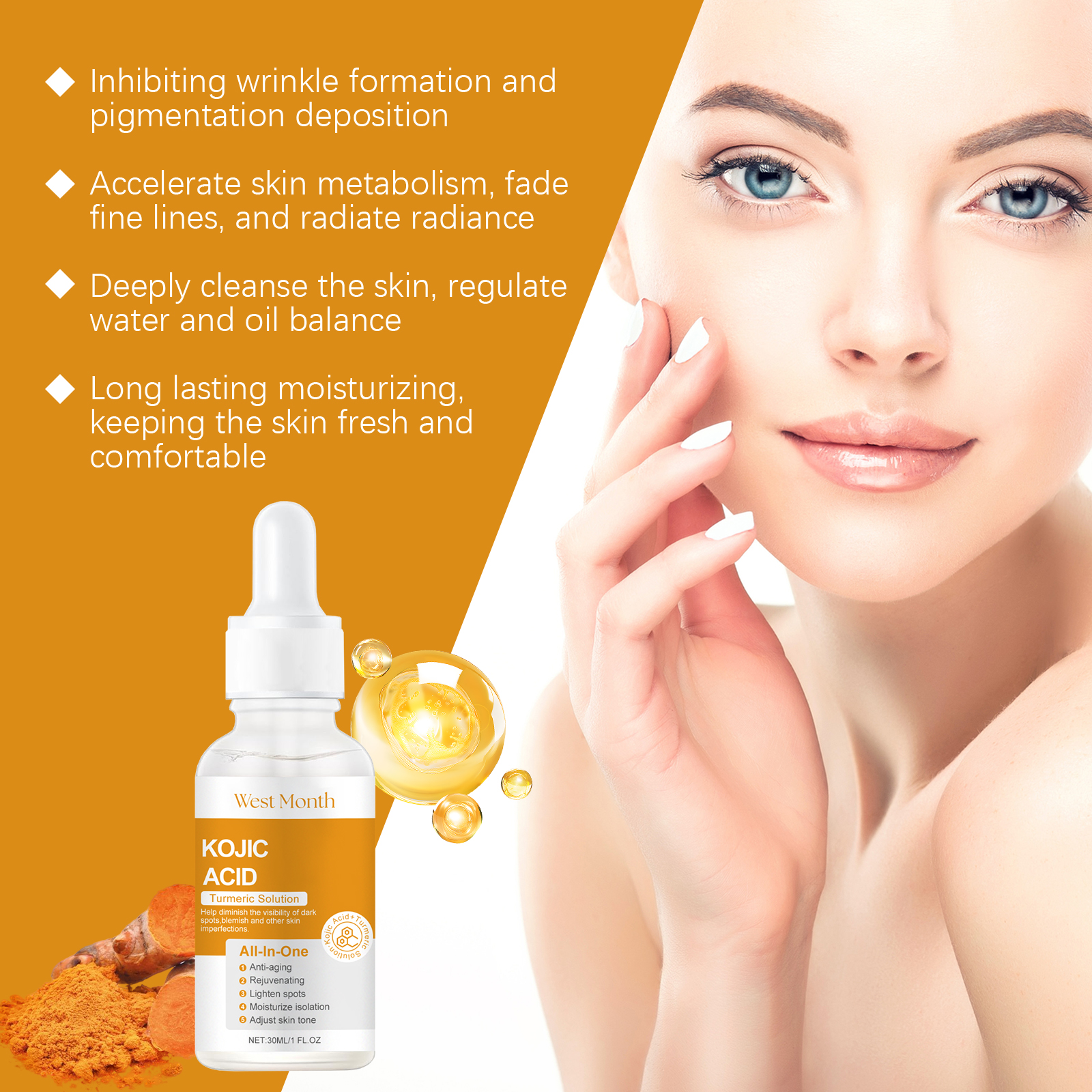 west-month-turmeric-acid-essence-hydrating-skin-skin-natural-shine-moisturizing-facial-essence