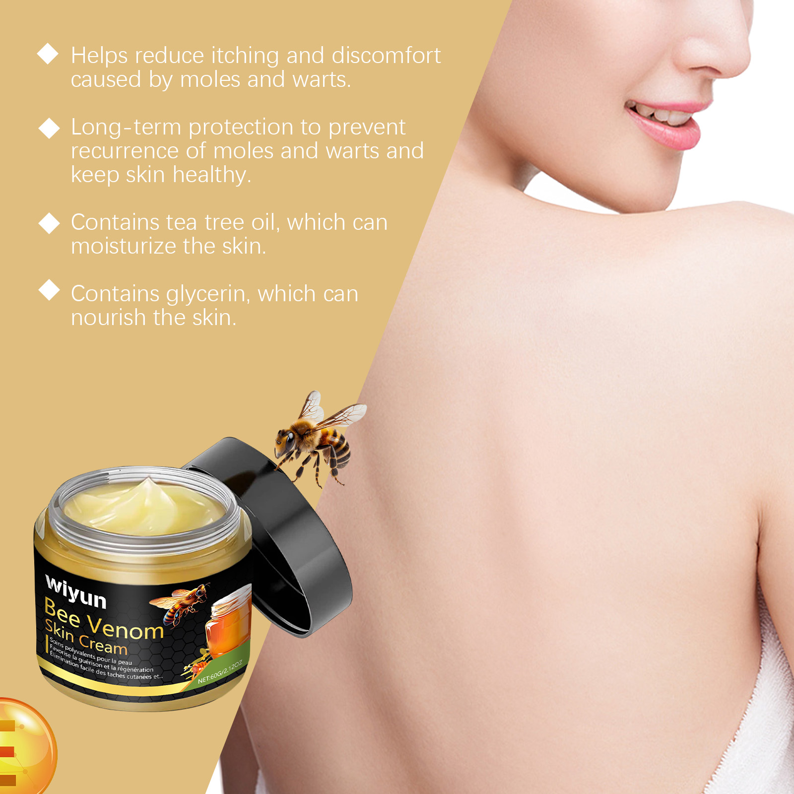 wiyun-bee-venom-skin-care-cream-gentle-moisturizing-repair-body-blemishes-smooth-body-skin-care-cream