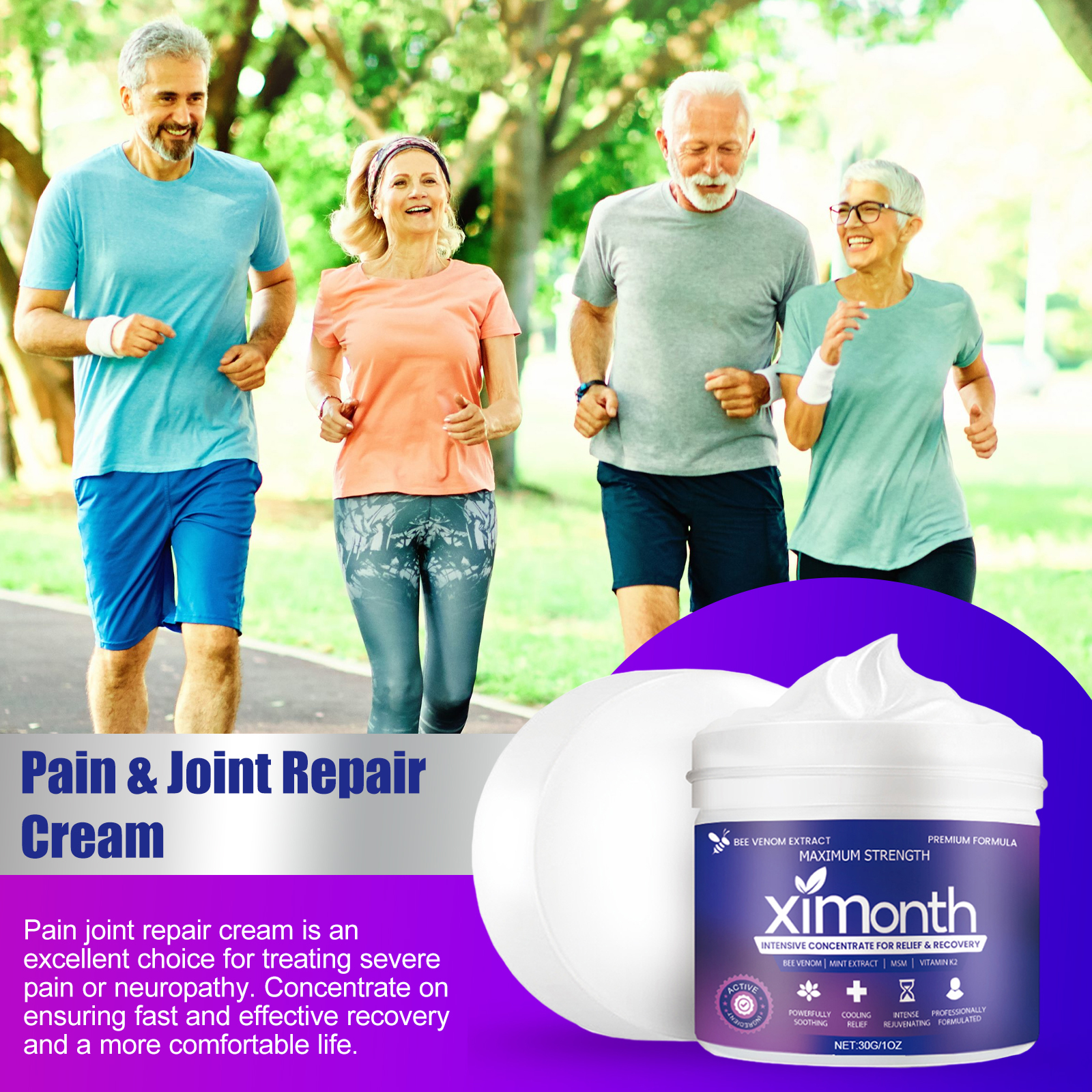 Ximonth Joint Repair Cream, Shoulder, Neck, Lumbar Spine And Leg Joint Massage Treatment To Relieve Swelling, Pain And Discomfort 5