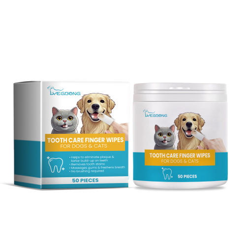 Yegbong 猫狗牙齿湿巾 宠物清洁牙齿牙垢洁净修护清新护理指套