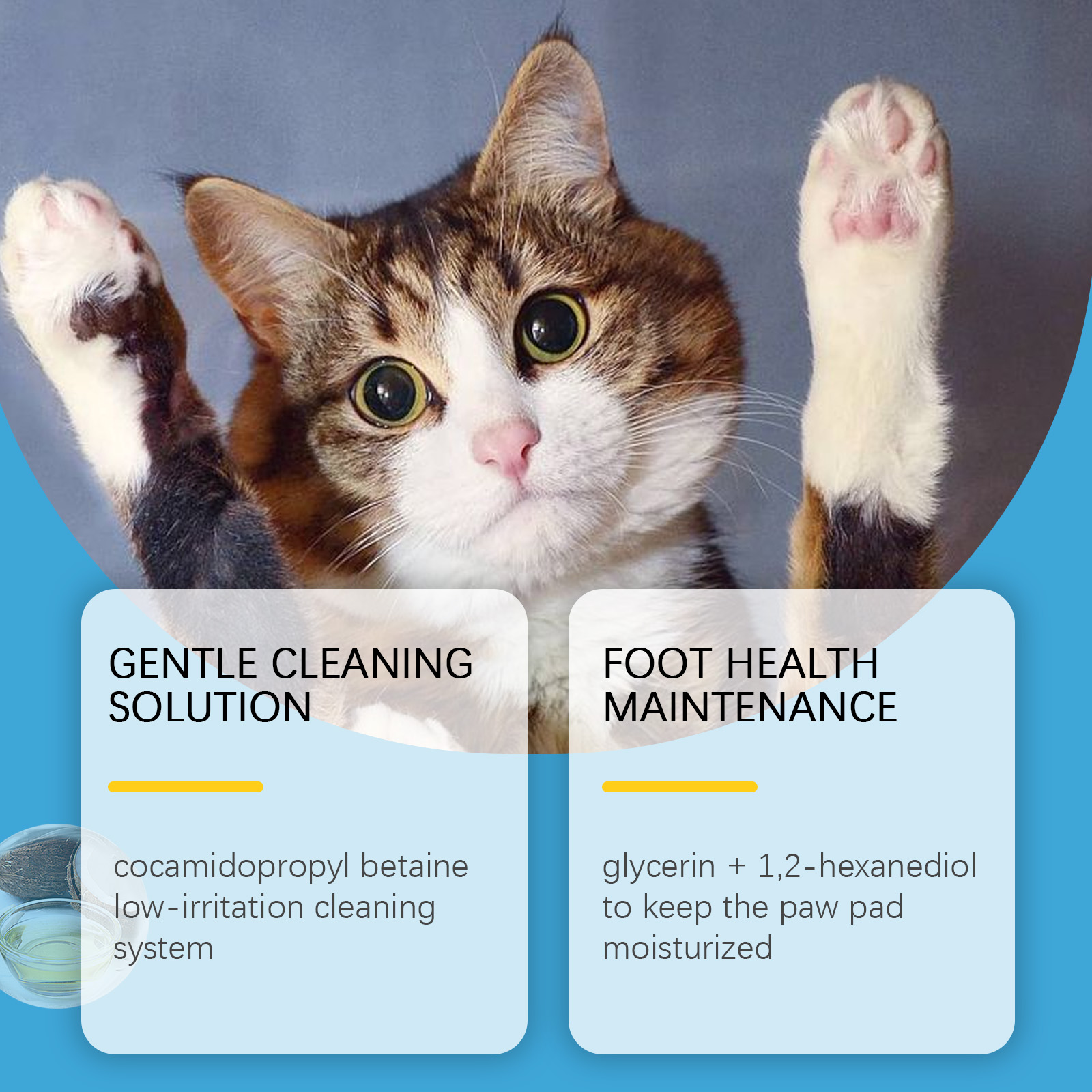 Spumă de curățare pentru lăbuțe cu perie din silicon pentru animale_voghion.com