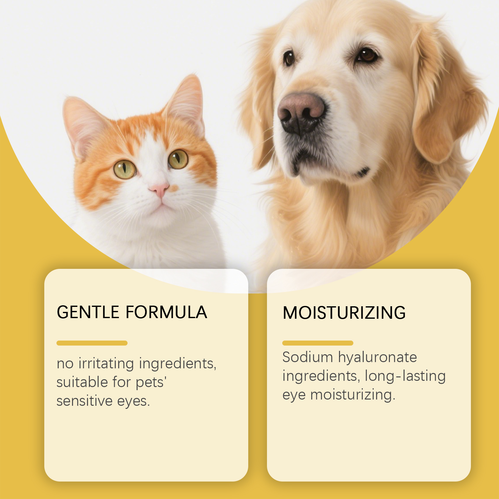 Yegbong Eye Pet Cats And Dogs General Daily Gentle Cleaning Tear Stain Secretion Care Drops_voghion.com
