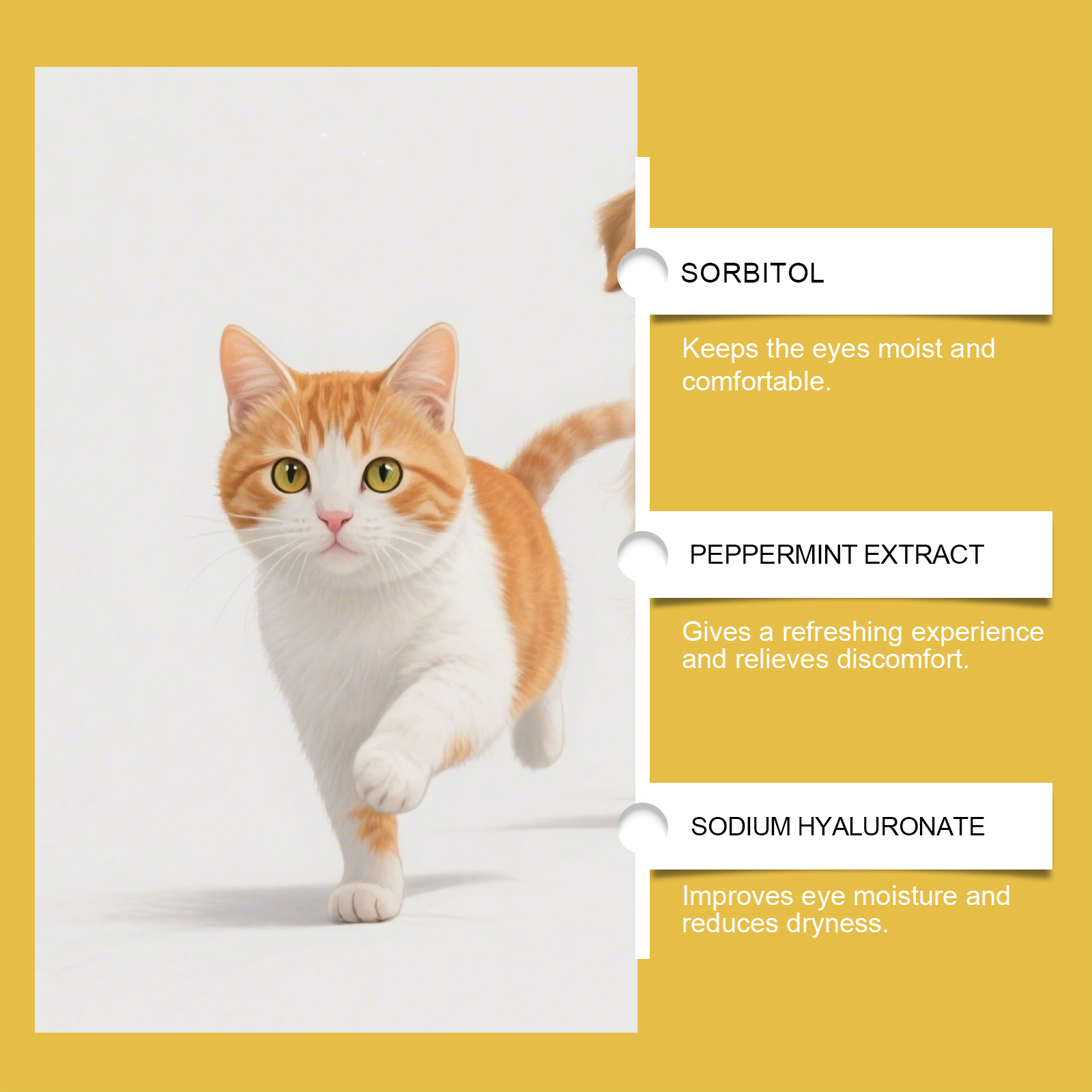 Yegbong Eye Pet Cats And Dogs General Daily Gentle Cleaning Tear Stain Secretion Care Drops_voghion.com
