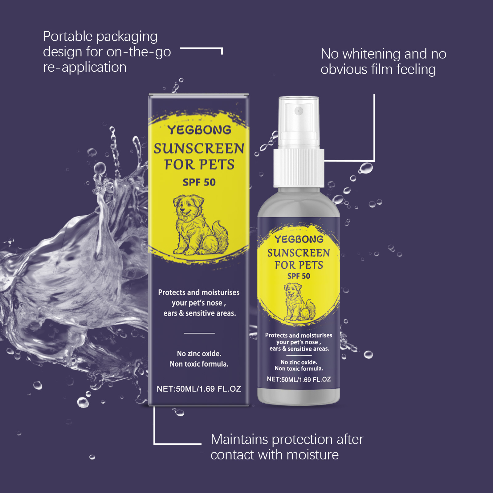 Pet Skin Soothing Protective Spray For Cats And Dogs Cleansing_voghion.com