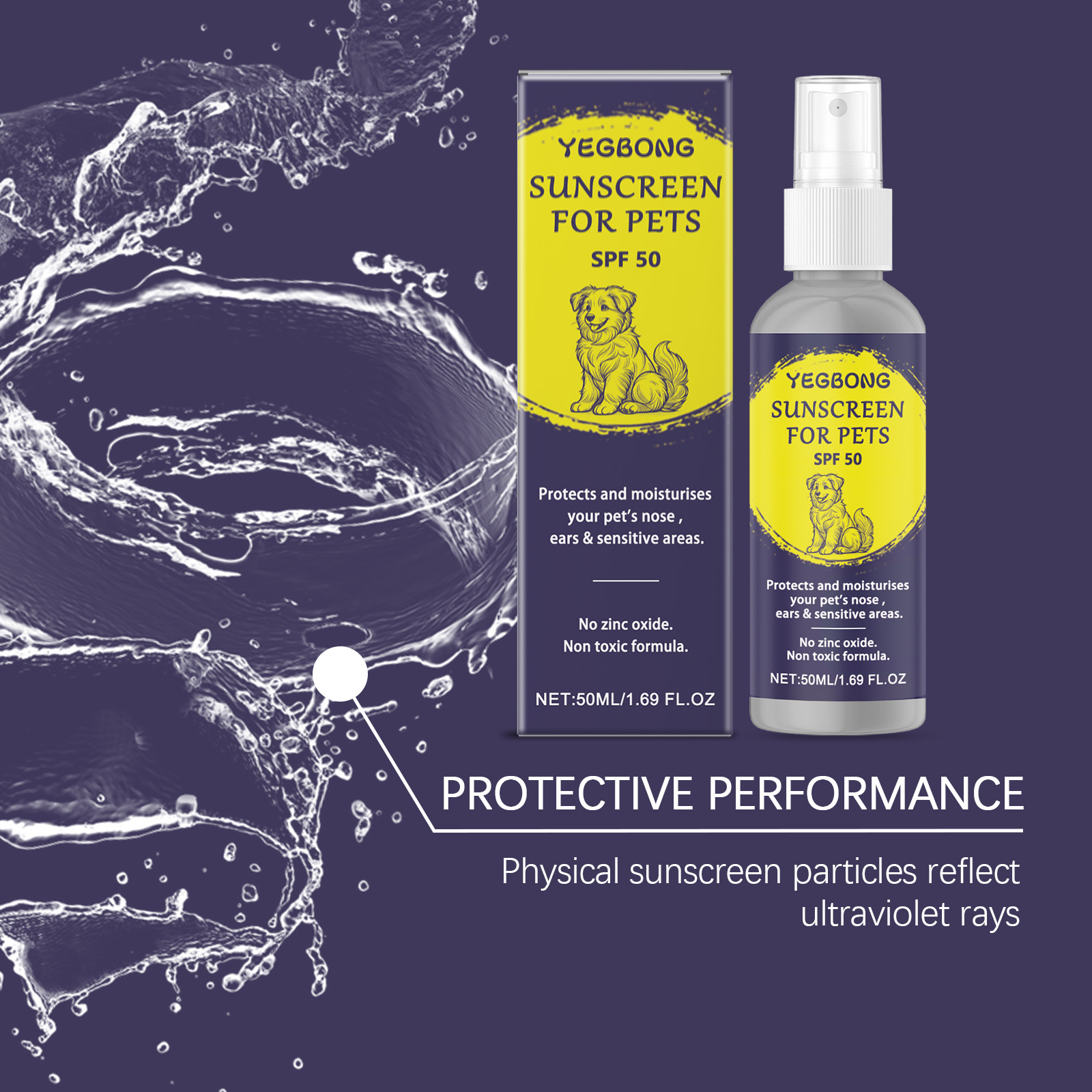 Pet Skin Soothing Protective Spray For Cats And Dogs Cleansing_voghion.com