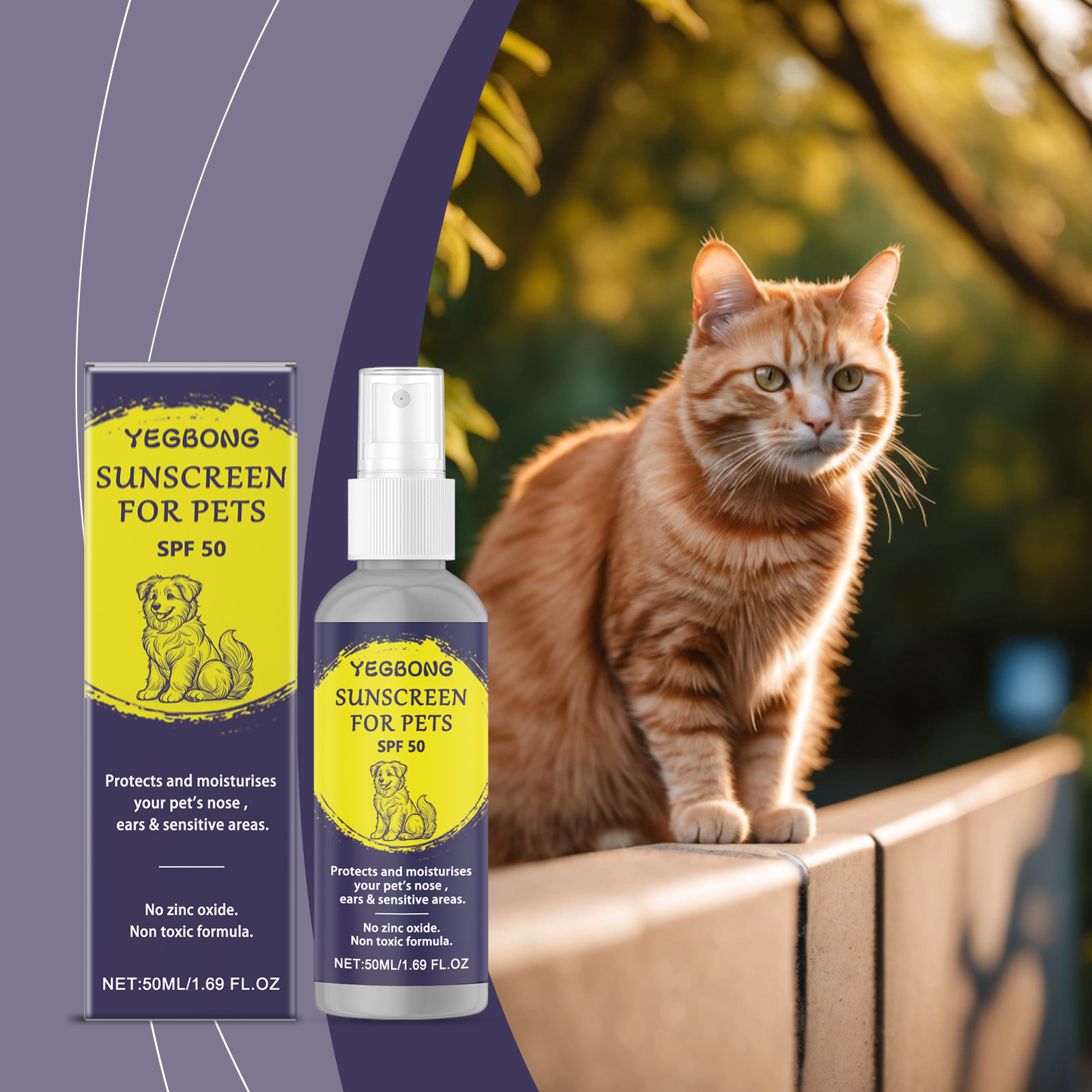 Pet Skin Soothing Protective Spray For Cats And Dogs Cleansing_voghion.com