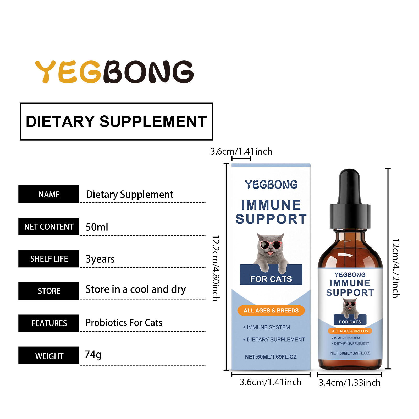 Compléments vitaminés pour chats gouttes de soin quotidien_voghion.com