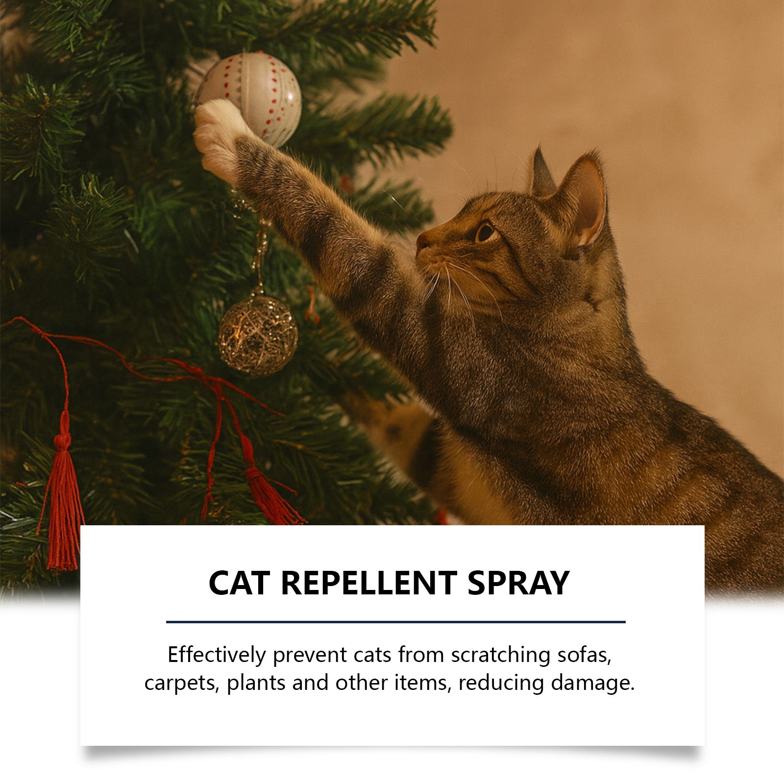 Répulsif pour chats Yegbong, anti-morsures et griffures, idéal pour les meubles des familles avec plusieurs animaux. Spray doux._voghion.com