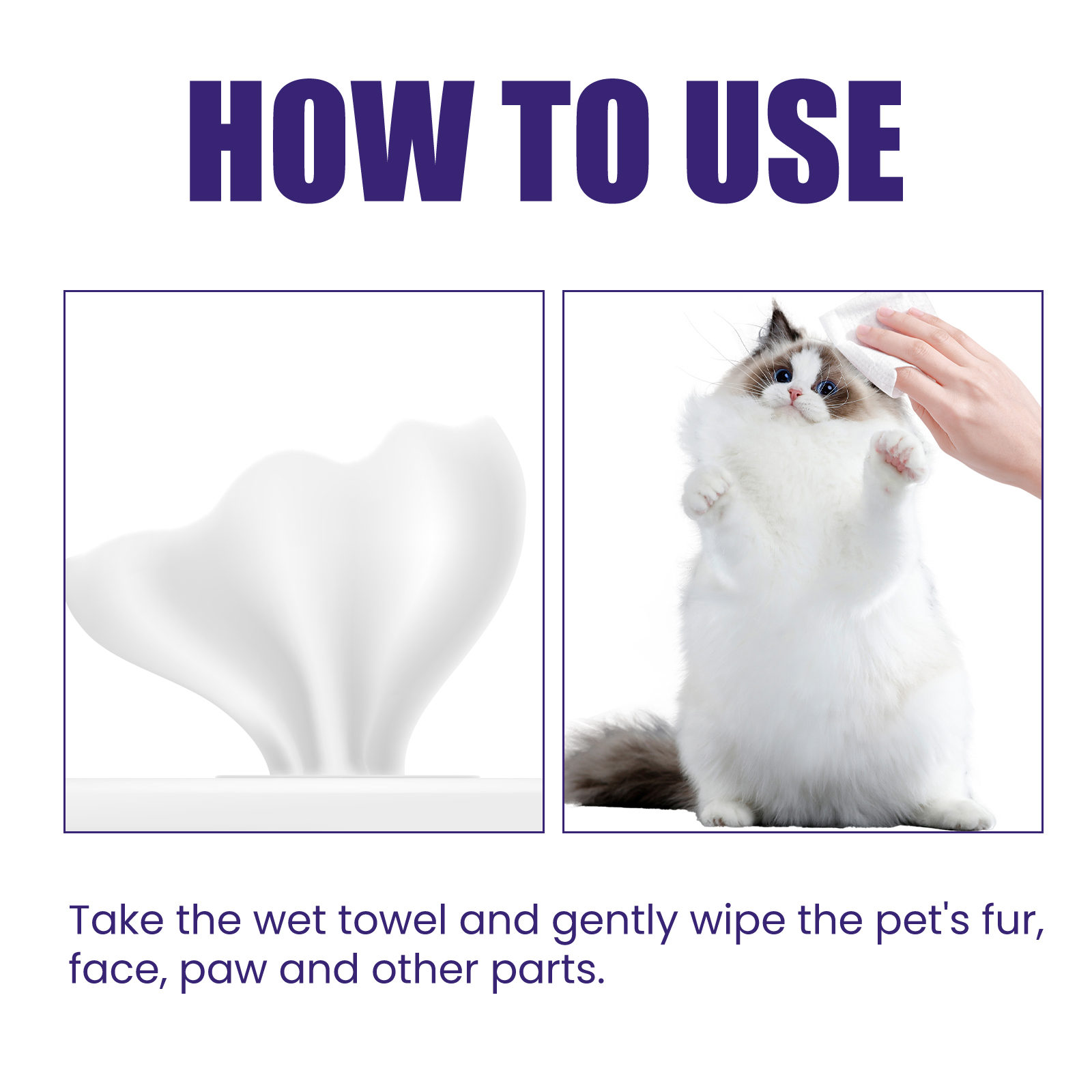 Pet Cleaning Wipes For Cats And Dogs Deodorising And Odour Removal_voghion.com