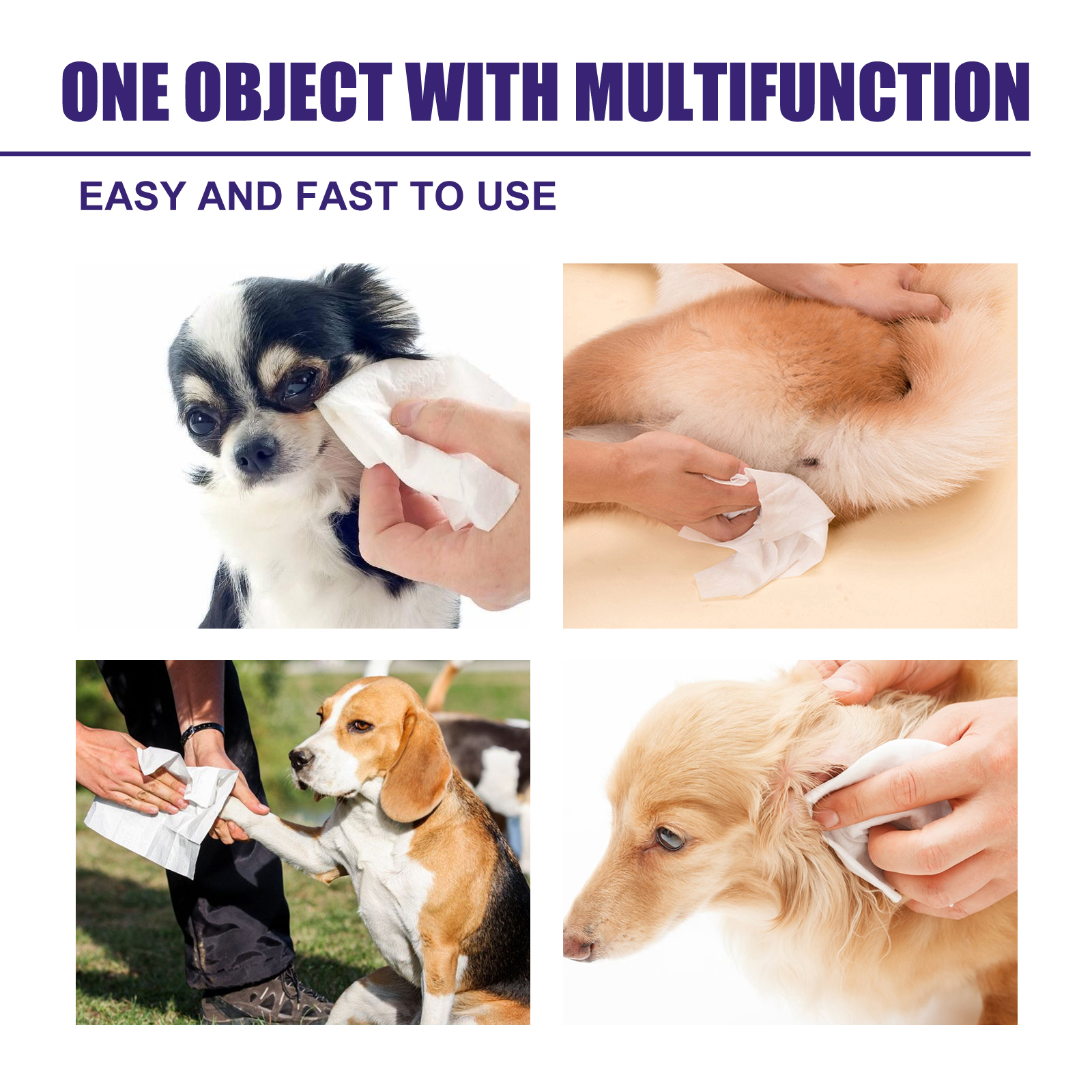 Pet Cleaning Wipes For Cats And Dogs Deodorising And Odour Removal_voghion.com