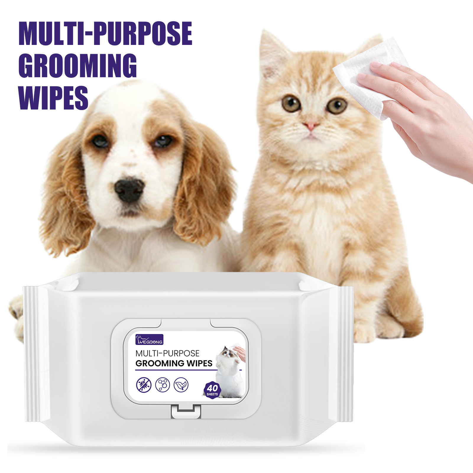 Pet Cleaning Wipes For Cats And Dogs Deodorising And Odour Removal_voghion.com