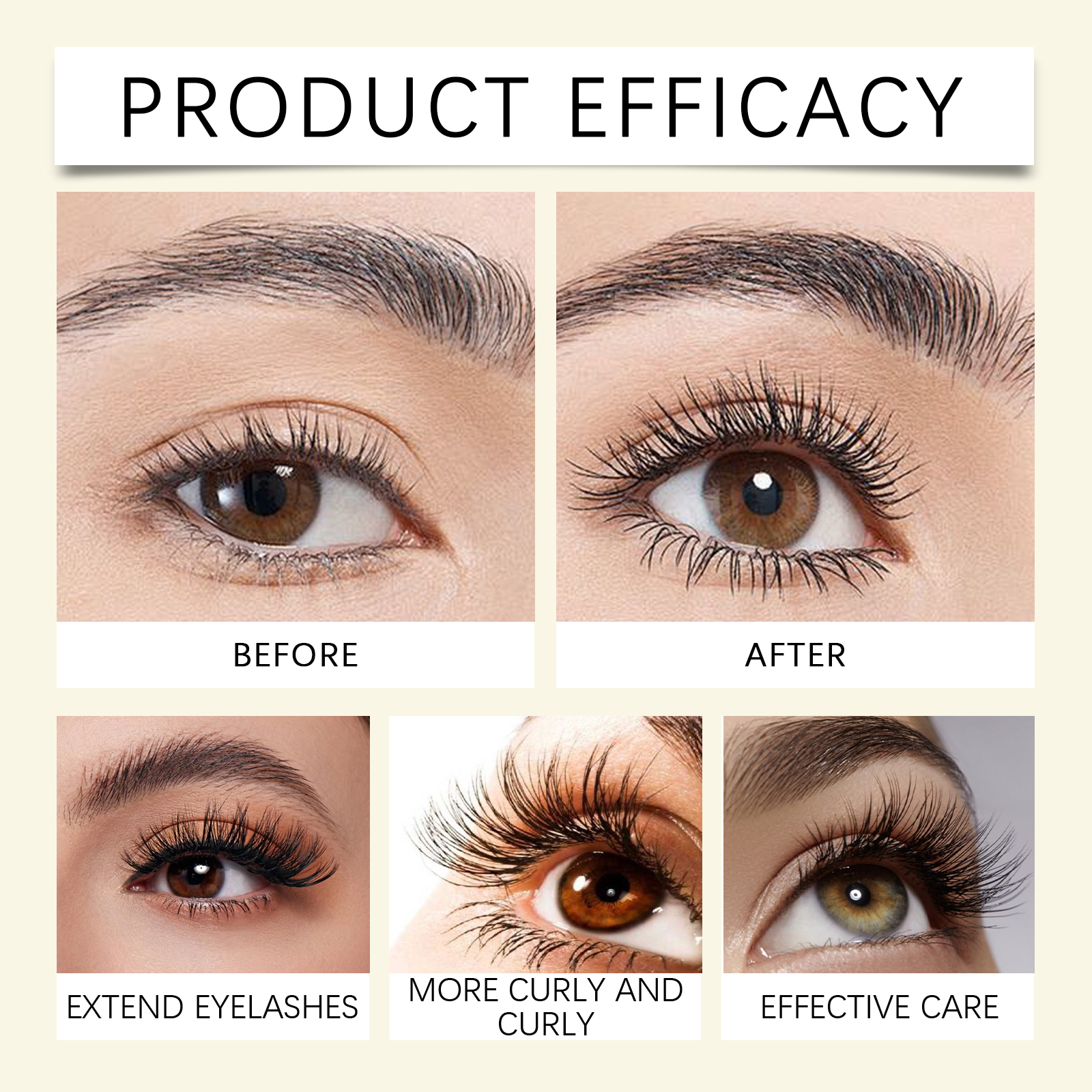 Zephoco Thick And Slender Mascara, Natural Long-lasting Formula_voghion.com