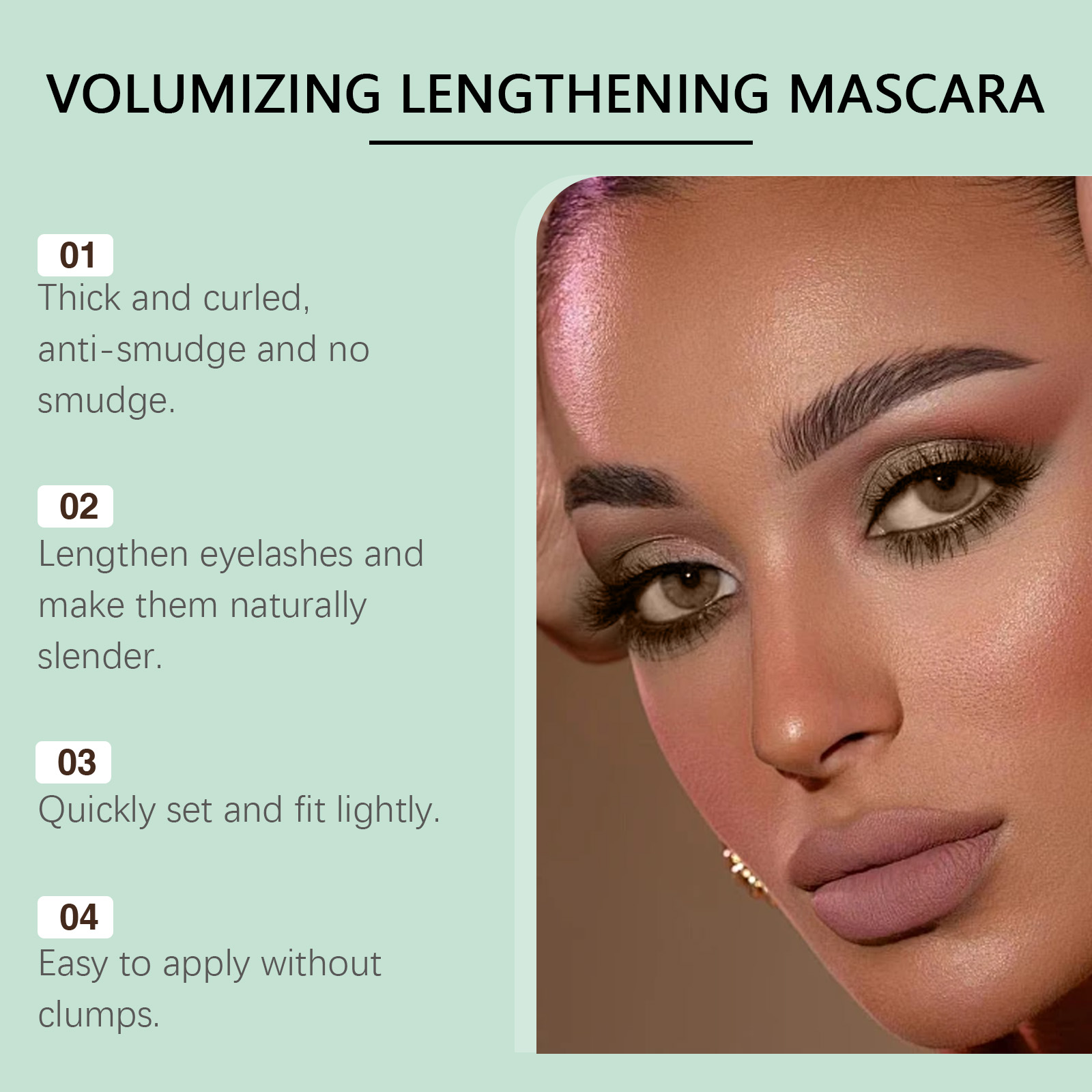 Mascara marrone zephoco per ciglia naturalmente curve e voluminose_voghion.com