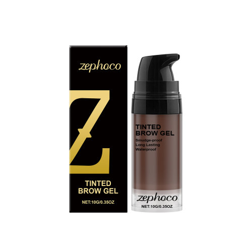 zephoco 深棕色持久显色染眉膏 上色牢固呈现清晰立体眉型打造个性眉妆