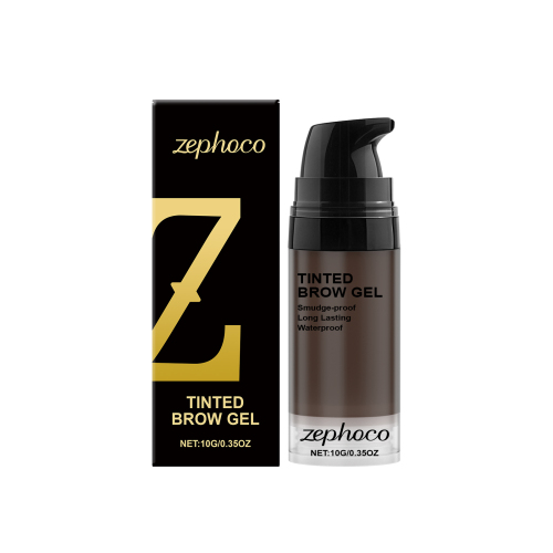 zephoco 深灰色持久显色染眉膏 上色牢固呈现清晰立体眉型打造个性眉妆