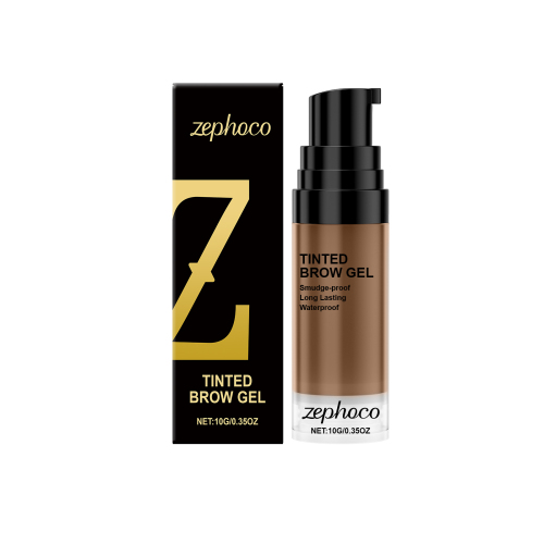 zephoco 浅棕色持久显色染眉膏 上色牢固呈现清晰立体眉型打造个性眉妆